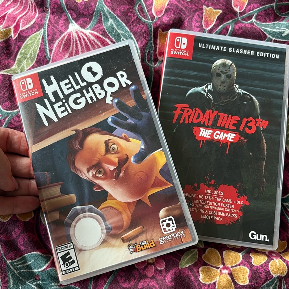 Two switch games. Duplicate of the Friday the 13th so I do have three in total